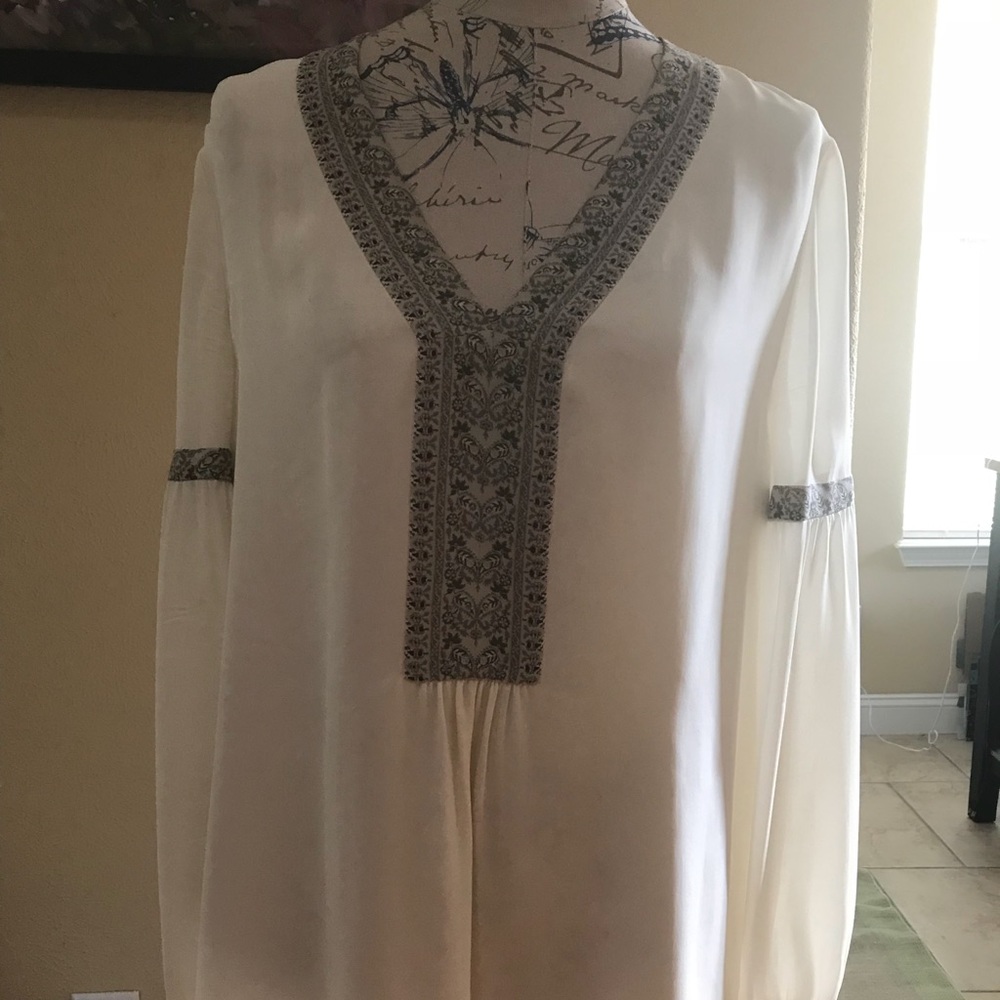 Tory Burch silk v neck tunic - great condition